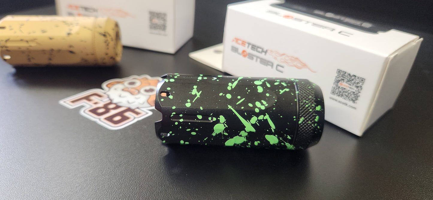 F-86 Custom Acetech Blaster C Tracer Unit, Black/Green Cerakote