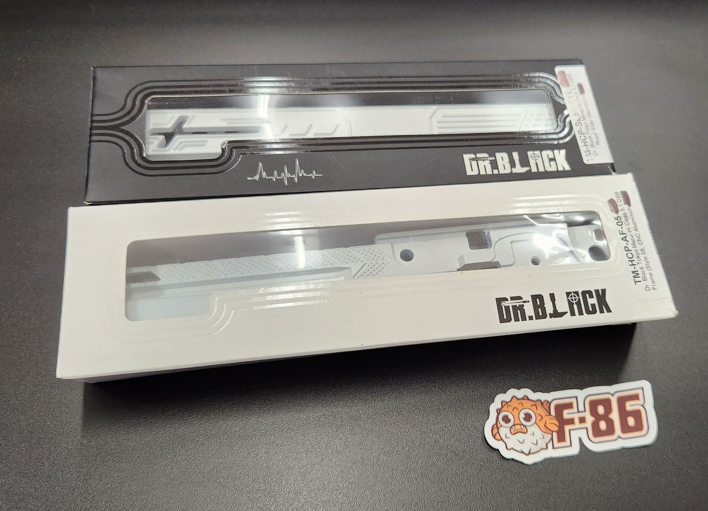 F-86 Custom Dr.Black "Blanc" Royal builders kit. Cerakote H-Series Stormtrooper White.