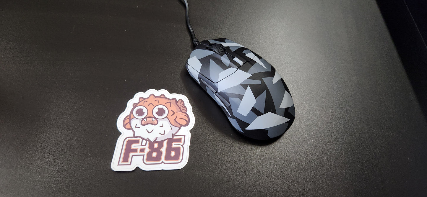 F-86 Custom, Steelseries Rival 3 Wired Gaming Mouse in Grey Splinter Camo