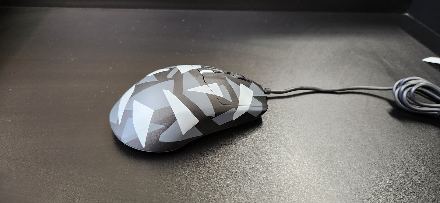 F-86 Custom, Steelseries Rival 3 Wired Gaming Mouse in Grey Splinter Camo