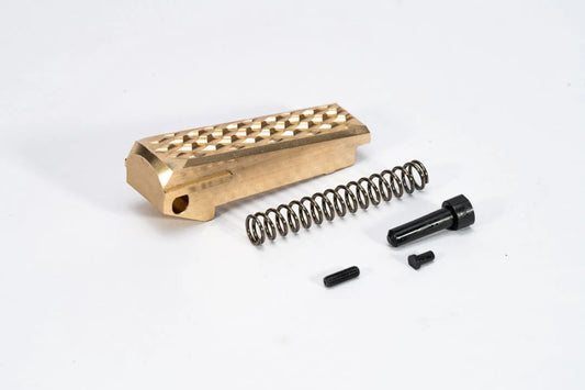 Revanchist Brass Spring Housing V2 For Marui TM Hi-Capa / 1911 GBBP Series. Raw Brass