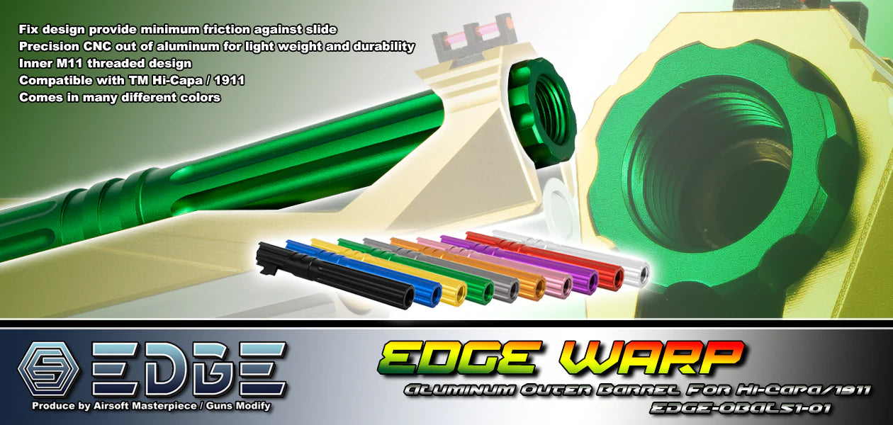 Edge “WARP” Aluminum Outer Barrel for Hi-CAPA 5.1