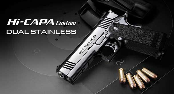 Tokyo Marui Hi Capa 4.3 Custom Dual Stainless Gas Blow Back Airsoft Pistol