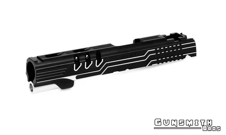 Gunsmith Bros LimCat Protector Aluminum Slide for Hi-CAPA 5.1 GBB Black Two Tone