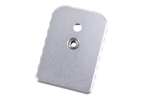 Revanchist Airsoft Hi-Capa GBB Magazine Base (Type B, Aluminum, Silver)