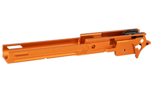Dr. Black Tokyo Marui Hi Capa 5.1 GBB Frame. Style 05, CNC Aluminum (Orange)