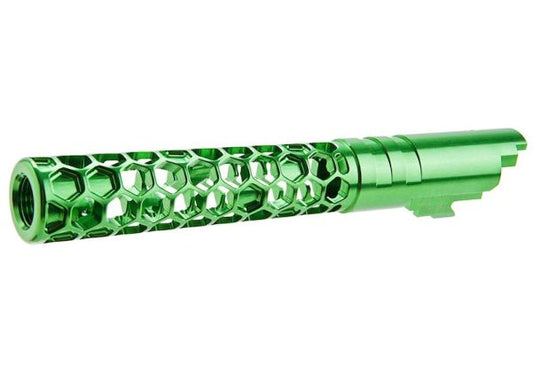 Dr. Black Hi-Capa 5.1 GBB Outer Barrel (Type -Favos, 6063 Aluminum, Green)