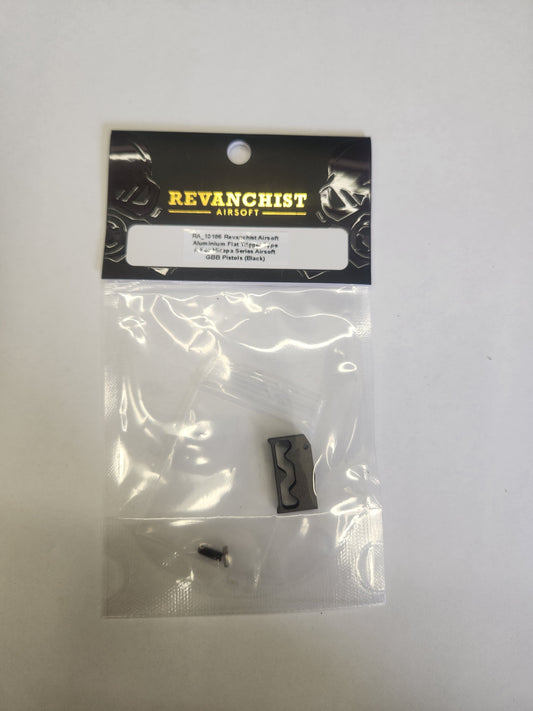 Revanchist Type A Adjustable Trigger for Hi-Capa GBBP. F-86 Custom Cerakote C-111 Tungsten