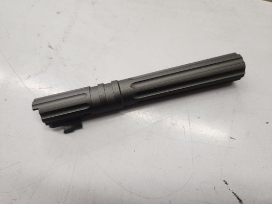 F-86 Custom EDGE WARP Aluminum Outer Barrel for Marui TM Hi-Capa 5.1 / 1911 GBBP Series (Tungsten H-Series Cerakote)