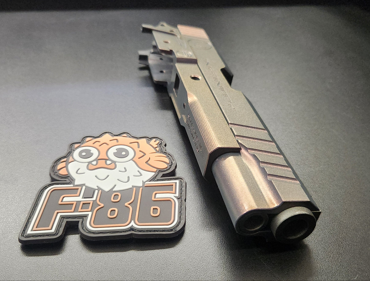 F-86 Custom "Shadow Spec Infinity" 5.1 Sight Tracker Aluminum Slide and Frame Set.