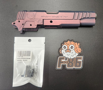 F-86 Custom "Shadow Spec Infinity" 5.1 Sight Tracker Aluminum Slide and Frame Set.