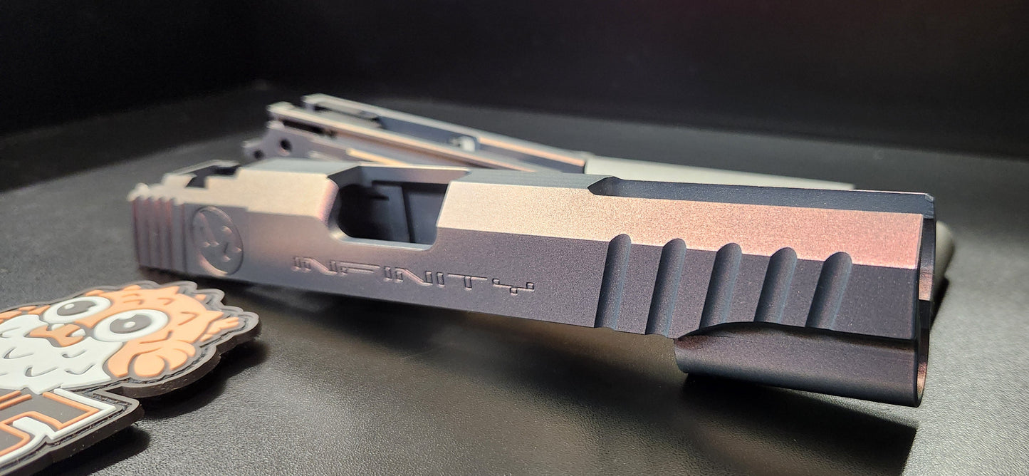 F-86 Custom "Shadow Spec Infinity" 5.1 Sight Tracker Aluminum Slide and Frame Set.