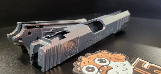 F-86 Custom "Shadow Spec Infinity" 5.1 Sight Tracker Aluminum Slide and Frame Set.