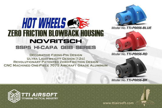 TTI Airsoft Novritsch SSP5 GBB Hot Wheels Zero Friction Lightweight Blowback Housing