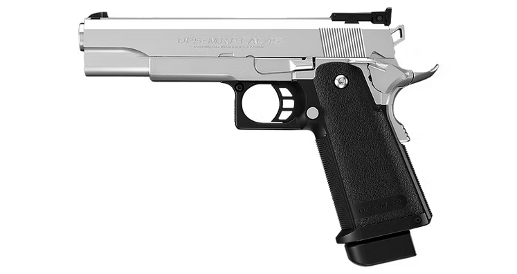 Tokyo Marui Hi Capa 5.1 Gas Blow Back Airsoft Pistol. Stainless