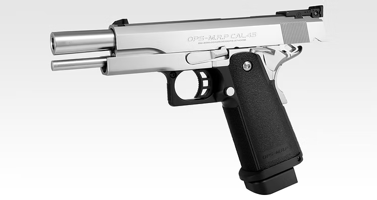 Tokyo Marui Hi Capa 5.1 Gas Blow Back Airsoft Pistol. Stainless