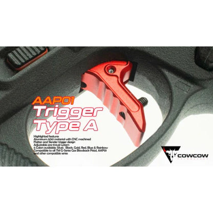 Cowcow AAP01 Trigger Type A For AAP-01 GBBP Series. F-86 Custom Cerakote H-152 Stainless
