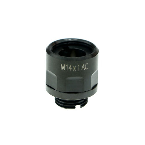 Cow Cow A01 Stainless Steel Thread Adapter. 11mm Positive to 14mm Negative (Black)