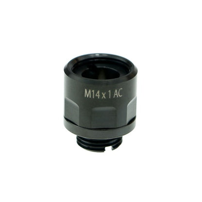 Cow Cow A01 Stainless Steel Thread Adapter. 11mm Positive to 14mm Negative (Black)