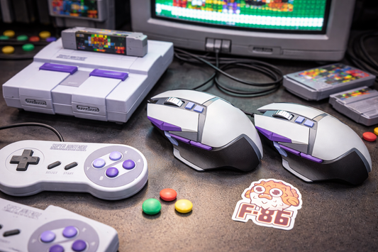 F-86 Custom Logitech G-502 "Famicom" Cerakote Refinish.