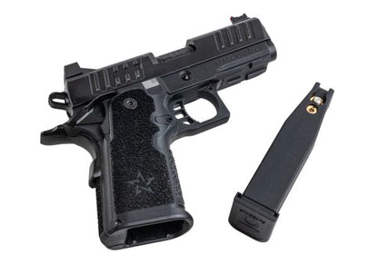 EMG Staccato Licensed CS Compact 2011 GBB Airsoft Pistol (Model: Master Grip / CNC / Green Gas) - BK