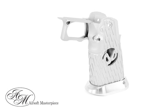 Airsoft Masterpiece Aluminum Grip for Hi-CAPA Type 23 Infinity Style (Silver)