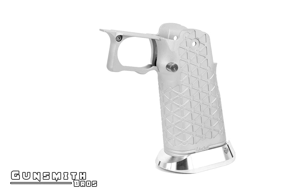 Gunsmith Bros Aluminum Grip for Hi-CAPA Type 01 (LimCat) (Silver)