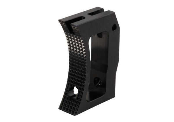 Revanchist Airsoft Tokyo Marui Hi Capa GBB Curved Trigger (CNC Aluminum, Type F, Black)