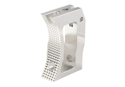 Revanchist Airsoft Tokyo Marui Hi Capa GBB Curved Trigger (CNC Aluminum, Type F, Silver)