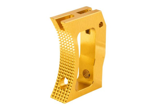 Revanchist Airsoft Tokyo Marui Hi Capa GBB Curved Trigger (CNC Aluminum, Type F, Gold)