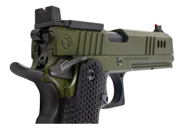 RWA Nighthawk Custom BDS9 Airsoft GBB Pistol (OD Green, 2011 Hicapa)