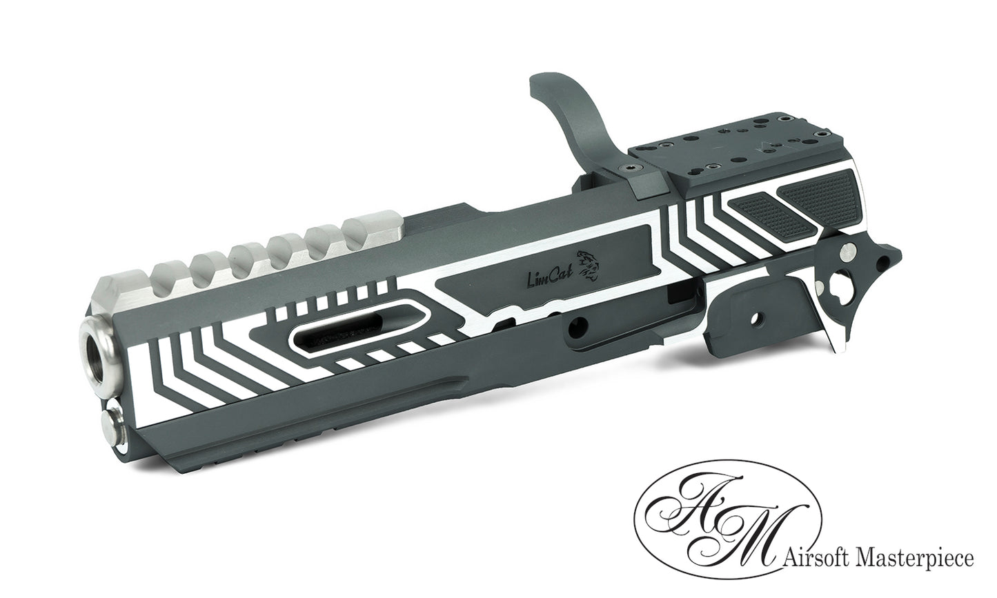 Airsoft Masterpiece LimCat WildCat Tracker Carry Optic Kit. Grey Two Tone