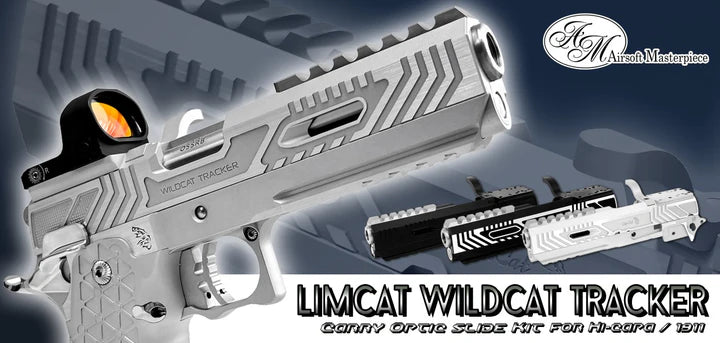 Airsoft Masterpiece LimCat WildCat Tracker Carry Optic Kit. Grey Two Tone