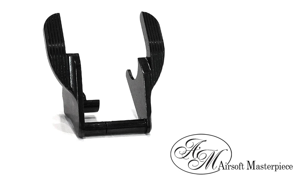 Airsoft Masterpiece Steel Thumb Safeties – STI Type 1. Matte Black