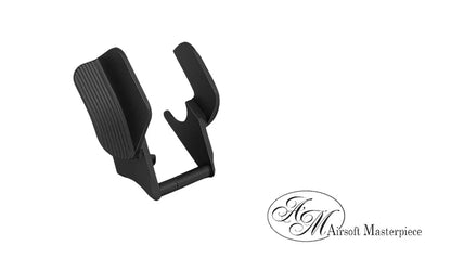 Airsoft Masterpiece Steel Thumb Safeties with Shield for TM Hicapa and 1911 (Type 8) Black