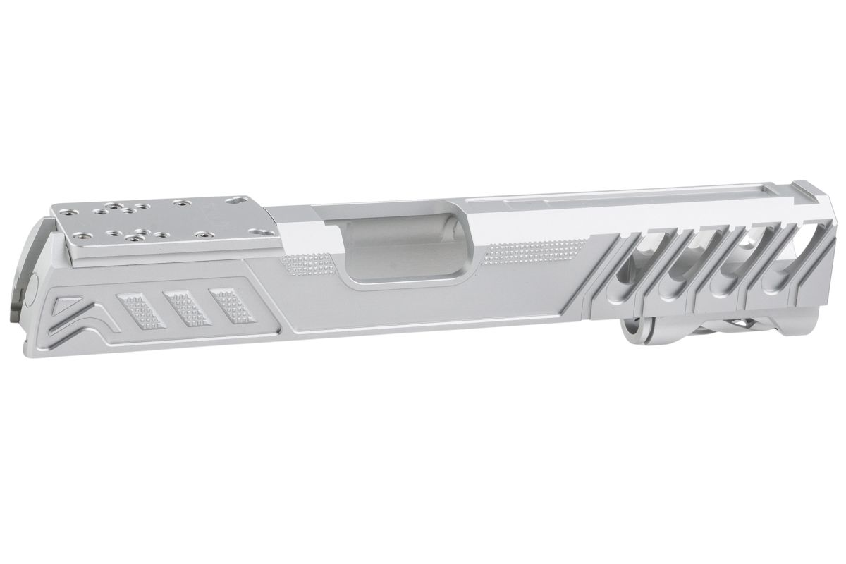 Dr. Black Tokyo Marui Hi Capa 5.1 GBB Optics Ready Slide Type W (Aluminum, Silver)