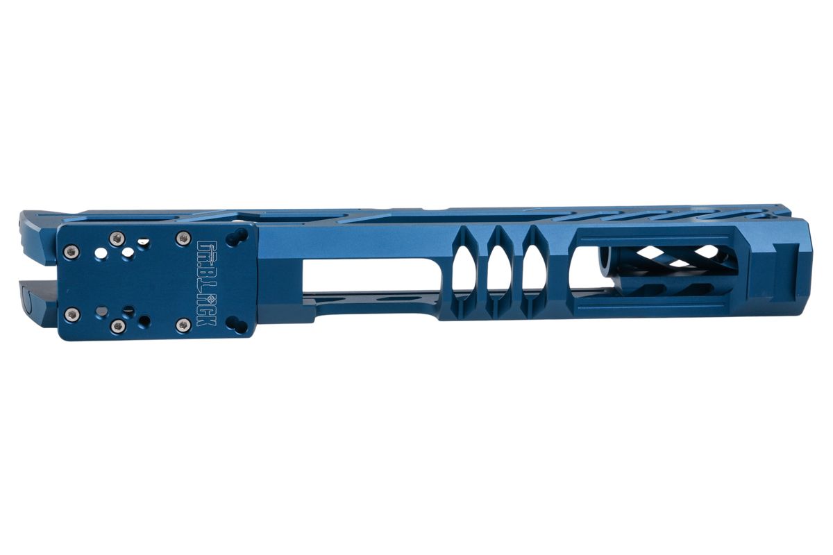 Dr. Black Tokyo Marui Hi Capa 5.1 GBB Optics Ready Slide Type Y (Aluminum, Blue)