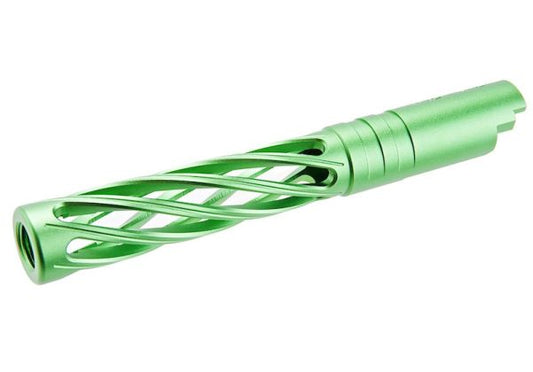 Dr. Black Hi-Capa 5.1 GBB Outer Barrel (Type-Dinging, 6063 Aluminum, Green)