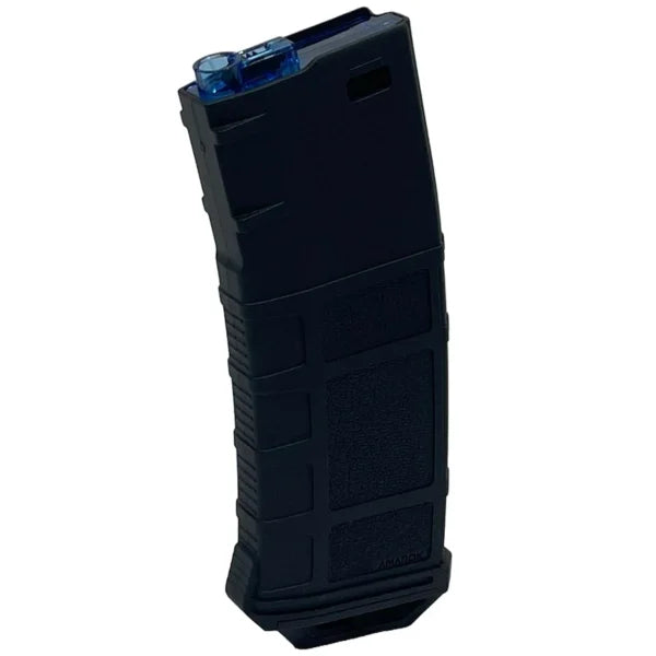Amarok AM250 M Series - 250 rounds Fast Feed Mid Cap Magazine - Type A - Black - Blue Top