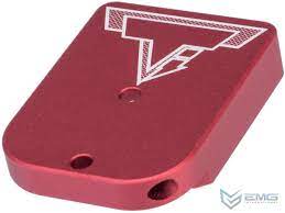 EMG / TTI Combat Master Magazine Base Plate for Hi-CAPA Gas Magazines (Model: Charging Port / Red)