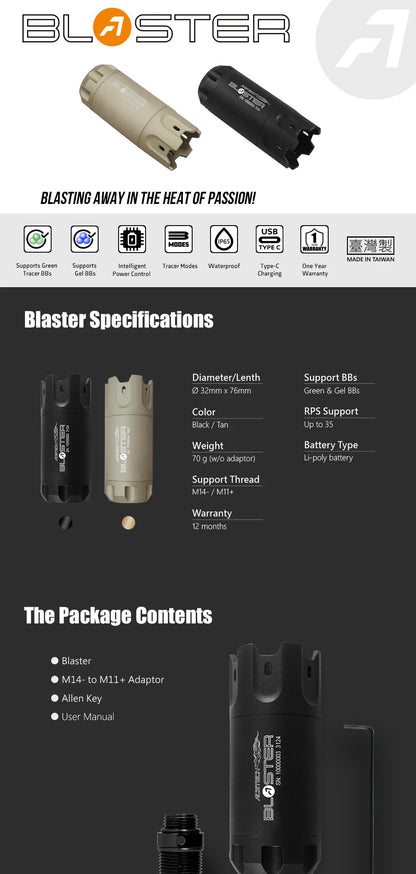 Acetech Blaster Tracer Unit (Black)